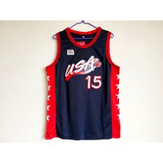 NBA 미국 드림팀 15번 하킴 압둘 올라주원 유니폼 농구 상의
