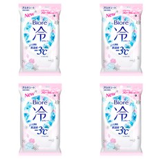 비오레 냉시트 냉각 시트 20매입 리블래쉬 프롤라, 4개