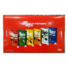 롯데웰푸드 오리지날 빼빼로 54g x 3p + 아몬드 빼빼로 37g x 3p + 초코필드 빼빼로 53g x 2p + 크런키 빼빼로 39g x 2p + 화이트쿠키 빼빼로 37g +, 1세트, 644g