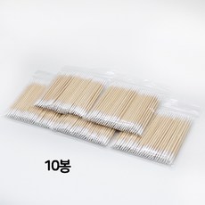 몽당네일 다용도 마이크로 얇은 뾰족 면봉, 10개, 100개입