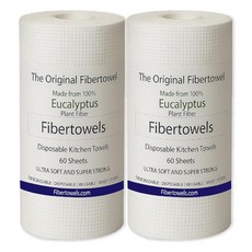 Fibertowels 일회용 키친 타월 롤 XL 30.5cm x 25.4cm(12인치 x 10인치) 매우 부드럽고 매우 강력함 유칼립투스 식물 기반 흡수력이 뛰어난 주방 및, Fibertowels 일회용 키친 타월 롤 XL 30.