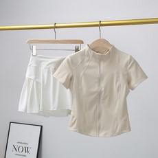 台灣發貨 羽毛球服 運動套裝 女夏季 速乾衣 晨跑 瑜伽 健身房訓練 網球半身裙 透氣排汗 修身顯瘦 多場景適用