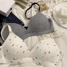 【泡芙小店】學生少女內衣 小胸聚攏薄款 無鋼圈防下垂 甜美舒適透氣上托文胸