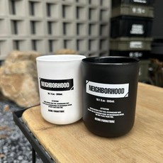 NEIGHBORHOOD 漱口杯 簡約設計, 1個, 白色