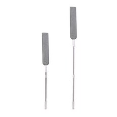 침대밑 소파밑 틈새 청소 브러시 높은곳 거미줄 청소, 1개, 확장형 폴 157CM 천 2개