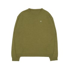 브랜드정품 더콜디스트모먼트 THE COLDEST MOMENT TCM starfish mini logo knit (olive) 235541