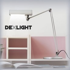 德克斯 城市星光 LED雙臂檯燈 NP116 檯燈 雙臂設計 節能護眼, 銀色
