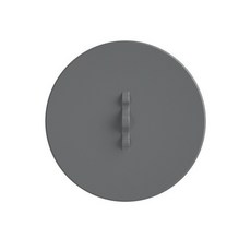 貓耳矽膠杯蓋 奶油系小山造型 防塵防燙通用茶杯蓋, 深灰色, 1個