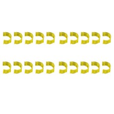 20개입 휴대용 골프 티 시뮬레이터 퍼펙트 볼 포지셔닝과 호환되는 티 포함, 20개, Yellow