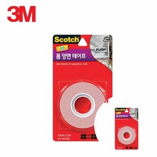 3M 강력 투명 폼 양면 테이프 3120C 12mm x 2M, 1개