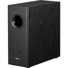 북쉘프 스피커 앰프 카페 에디파이어 T5s 유력 액티브 서브우퍼 70W RMS 8인치 롱스로우 우퍼 깊은 저음35Hz 내장 저왜곡 위상 선택기 및 에너지 효율적 가정 스튜디오, Black