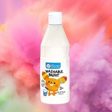 물로 지워지는 흰색 물감 워셔블페인트 500ml 혼자놀이 창작놀이 미술활동, 1개