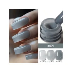 24가지 색상 15ML 아이스 스루 컬러 젤 매니큐어 세미 퍼머넌트 네일 아트 담그기 UV LED 살롱 DIY, 20 M021