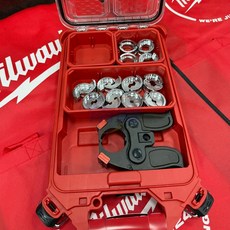 南慶五金 美沃奇MILWAUKEE 18V液壓6T剪電纜線機 M18HCC 3用壓接機 模具 含稅, 1個, 外模+電模+8436收納箱