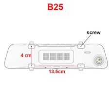 B24 B29 도어 인테리어 미러 장착 브라켓 차량용 DVR 홀더 대시 블랙박스 토요타 테슬라 벤츠 BWM, B25, 1개