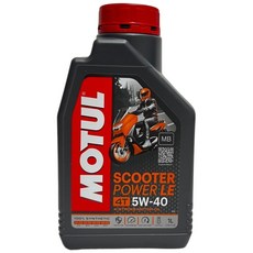 MOTUL 魔特 SCOOTER POWER LE 全合成油 5W-40 4T MB, 1瓶, 1L