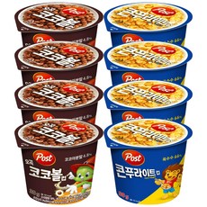 동서 포스트 시리얼컵 2종 4개씩(콘푸라이트+오곡코코볼), 30g, 8개