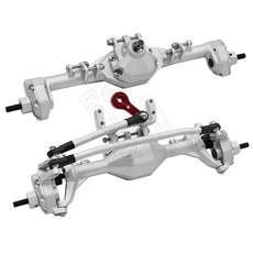 CNC 가공 알루미늄 통합 전면 후면 포털 액슬 1/10 RC 크롤러 자동차 축 SCX10 II RGT 86100 Redcat GEN8, 02 SR Front Rear Axle, 1개