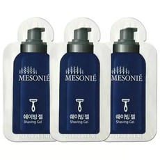 나드리 메소니에 일회용 쉐이빙젤 4ml x 100개 여행용 휴대용 쉐이빙 면도 거품 크림 젤 폼, 1세트