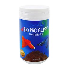 바이오라이프 구피 전용사료, 250ml, 1개
