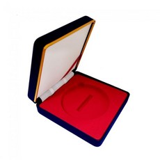 [럭키코인] 고급 벨벳 철제 코인케이스 동전 코인 메달 뱃지 보관용 케이스 70mm 종이 커버 포함