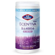 유한크로락스 센티바 청소세정티슈 프로방스라벤더향, 1개