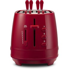 De Longhi 드롱기 CTLAP2203 토스터기와 집게 550와트 오렌지색, Red
