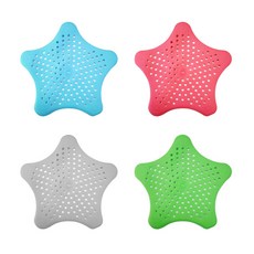 디자인위로 실리콘 흡착 배수구 거름망 랜덤색상, 4개, 4개