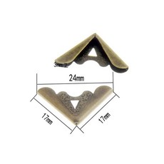 브론즈 실버 옵션 더 많은 스타일 북 스크랩북 앨범 메뉴 폴더 코너 프로텍터 12 개, 16 Bronze