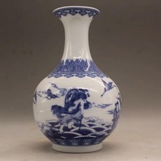 青花八仙過海賞瓶, 如圖所示