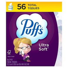 Puffs 울트라 소프트 페이셜 티슈 큐브 1개 박스당 56개의