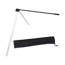 축구 키킹 티 럭비 훈련 장비 조절식 금속 정리 가방 필드 골 플레이스 킥 홀더 성인 용, 블랙 실버, 1개