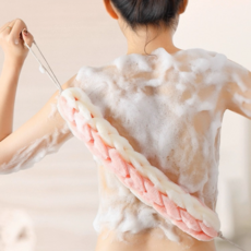 호담즈 풍성거품 부드러운 샤워타월, 1개, 2개입, 핑크