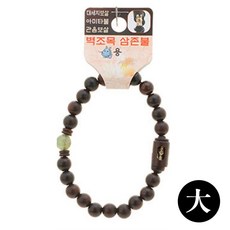 삼존불 팔찌 액운방지 띠 大 불교 용 염주 벽조목 iri766QE, 1개