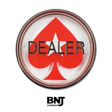아크릴 딜러버튼 4종 양면 고무 카지노 텍사스홀덤, 3.스페이드_고무, 1개
