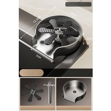 다사그레이 컵세척수전 컵 고압 세척, 스타리그레이 10홀 두꺼운 구리 B, 기본 색상