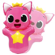 핑크퐁 에어펀치백 중형 공기주입기 포함 샌드백 오뚜기 인형, 1개, 혼합색상, 1개