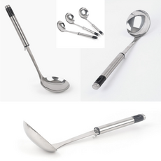 해피J보따리 국산 스텐 국자 거치용후크 디자인 걸이홈 손잡이 튼튼한 주방국자, 소, 1개