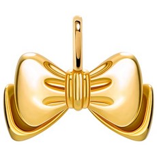 [골드팡] 18k 통통리본 펜던트 (당일도착) 여성 러블리 데일리 여자발레코어 볼륨통통 우정 생일 기념일 여자친구 커플템 행운주얼리 미니금리본 정품전체18k