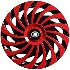 14인치 휠 RS600 루피노 포터2/봉고3 전용 알루미늄 커버 세트, 14인치회오리바람레드+블랙