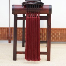 巨匠工廠古琴琴穗 古琴流蘇古琴全套垂墜冰絲琴穗 千絲穗真絲配件 古風, 棗紅色, 1個