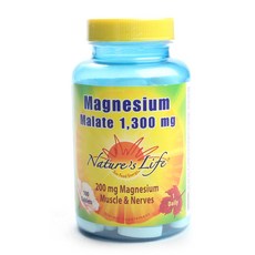 Nature's Life 鎂保健錠 1300mg, 1個, 100 件