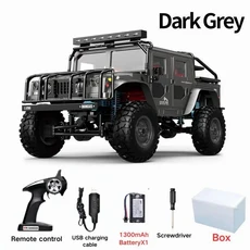 JJRC Q121 RC 자동차 시뮬레이션 허머 트럭 모델 4WD 등산 오프로드 고속 차량 1 12 사이즈 어린이 장난감, Q121 1300mAh Battery, 오프로드 버기, 장난감 등급