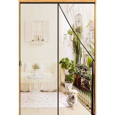 2대의 차고용 차고 스크린 도어 - 16x7FT 섬유유리 2300g/5.1파운드 내구성이 뛰어난 헤비 듀티 마그네틱 핸즈프리 파티오 야외 체육관 공예 선 하우스 현관용 롤업, Polyester, Fit 72*96inch door