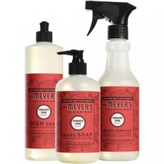 미세스 마이어스 클린 데이 주방 기본 선물 세트 토마토 포도 향 설거지 비누 손 다목적 표면 포함, 1