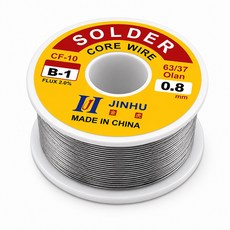 티놀지 실납 정밀 납땜용 PCB 솔더 와이어 인두용품, 1개, 0.8mm(T-SW08-100G)