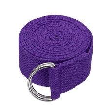 YELARXI 스트레칭 요가 스트랩 운동용 스트레치 밴드 3.2m 10피트 & 화이트 조절 가능한 금속 D링 버클 필라테스 체육 피트니스 체육관 운동 댄스에 214757, Purple