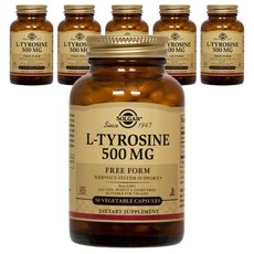 SOLGAR 左旋酪胺酸素食膠囊 500mg, 50顆, 6罐