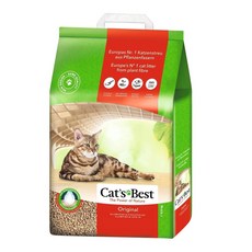 Cat's Best 凱優 Original 植物纖維凝結貓砂 8.6KG，高效吸附異味，低粉塵，生物可分解, 1包