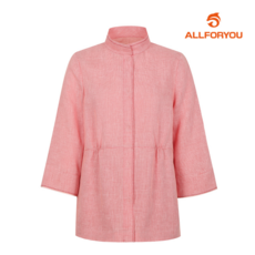 올포유 올포유 여성 잔패턴 반넥 자켓 ALKKL4121-500_G